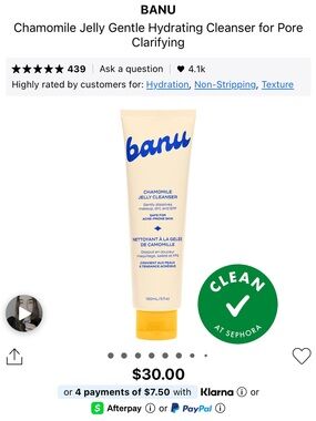 Banu Chamomile Jelly Gentle Hydrating Cleanser
